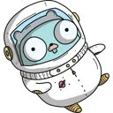 Mascot Gopher Astronaut