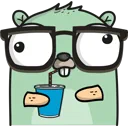 Mascot Gopher Nerd